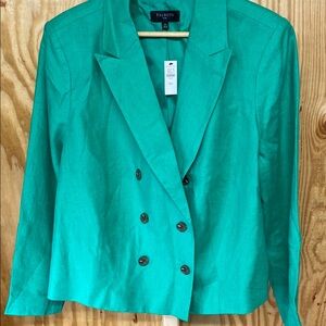 Talbots plus size 18w blazer NWT linen